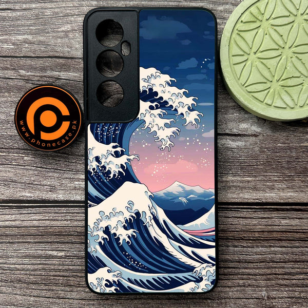 Realme C65  - Ocean Wave Art - Premium Metal Printed soft Bumper shock Proof Case