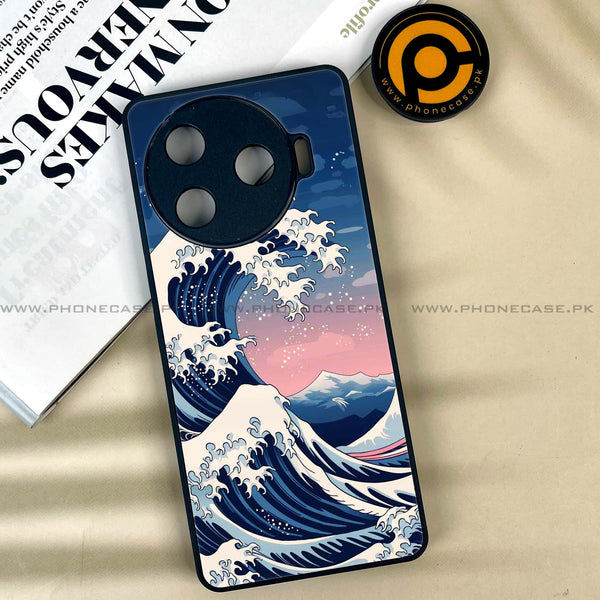 Tecno Camon 30 Pro 5G - Ocean Wave Art -  Premium Printed Metal soft Bumper shock Proof Case