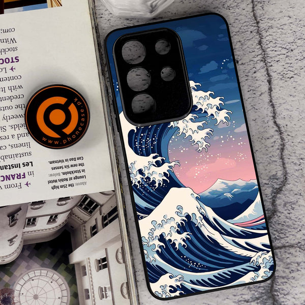 Vivo Y29 4G - Ocean Wave Art - Premium Metal Printed soft Bumper Shock Proof Case