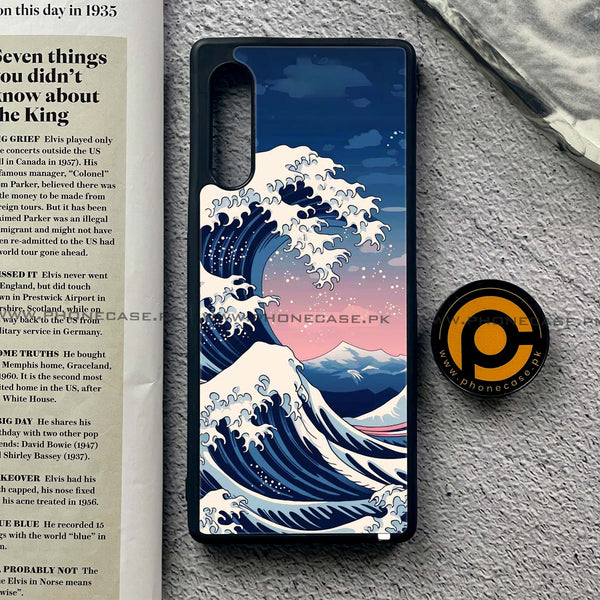 LG G9 - Ocean Wave Art - Premium Metal Printed soft Bumper shock Proof Case