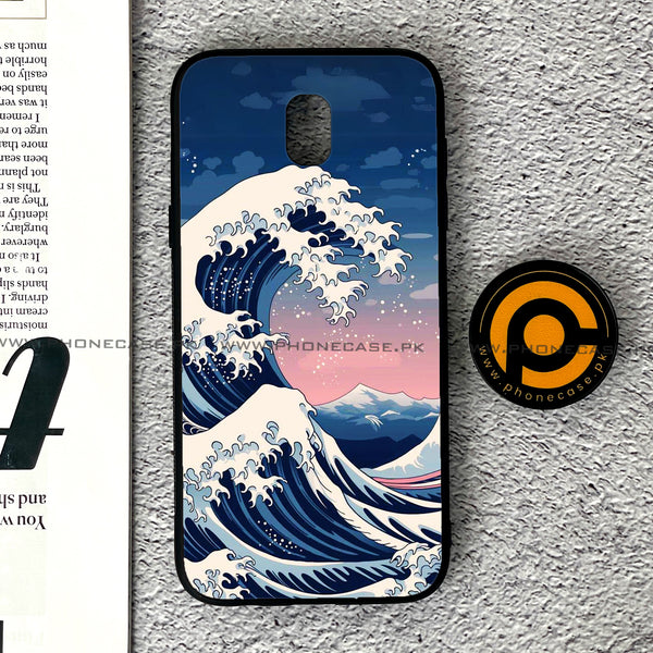 Samsung Galaxy J5 Pro 2017 - Ocean Wave Art - Premium Printed Metal soft Bumper shock Proof Case