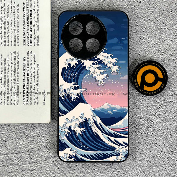 Tecno Spark 30 Pro - Ocean Wave Art - Premium Printed Metal soft Bumper shock Proof Case