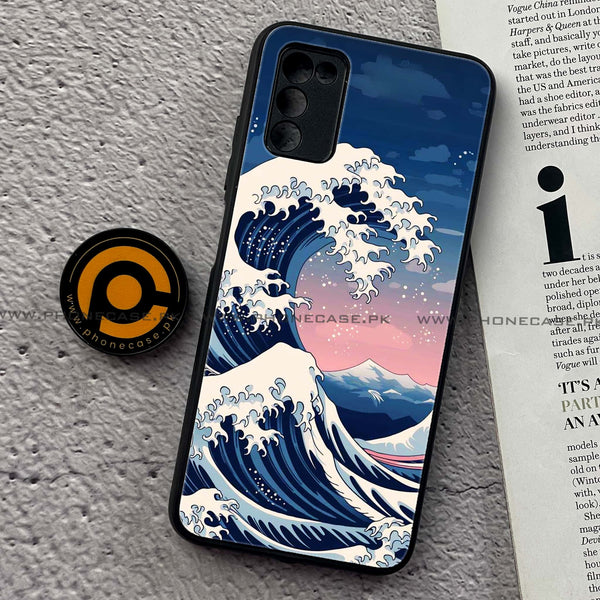 Samsung Galaxy A02s - Ocean Wave Art - Premium Printed Metal Soft Case