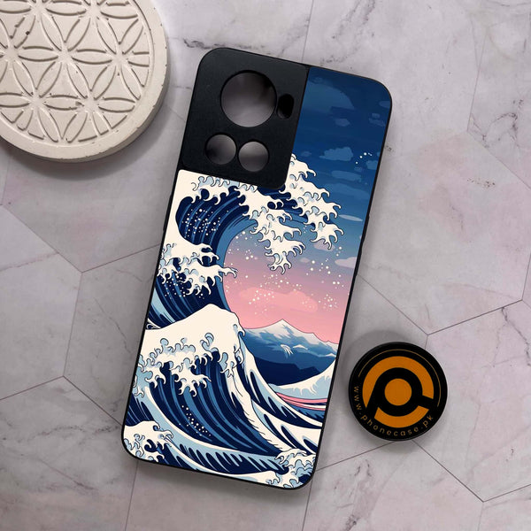 OnePlus 10R -  Ocean Wave Art - Premium Metal Printed soft Bumper shock Proof Case