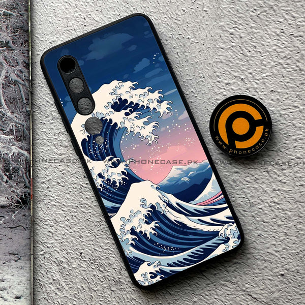 Xiaomi Mi 10 - Ocean Wave Art - Premium Printed Metal soft Bumper shock Proof Case