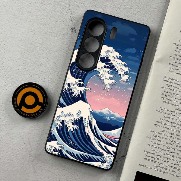 Tecno Camon 40 Pro - Ocean Wave Art - Premium Metal Printed Soft Bumper Shockproof Case