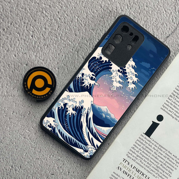 Samsung Galaxy S20 Ultra - Ocean Wave Art - Premium Metal  Printed soft Bumper shock Proof Case