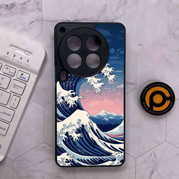 Tecno Camon 30 Premier - Ocean Wave Art - Premium Metal Printed soft Bumper shock Proof Case