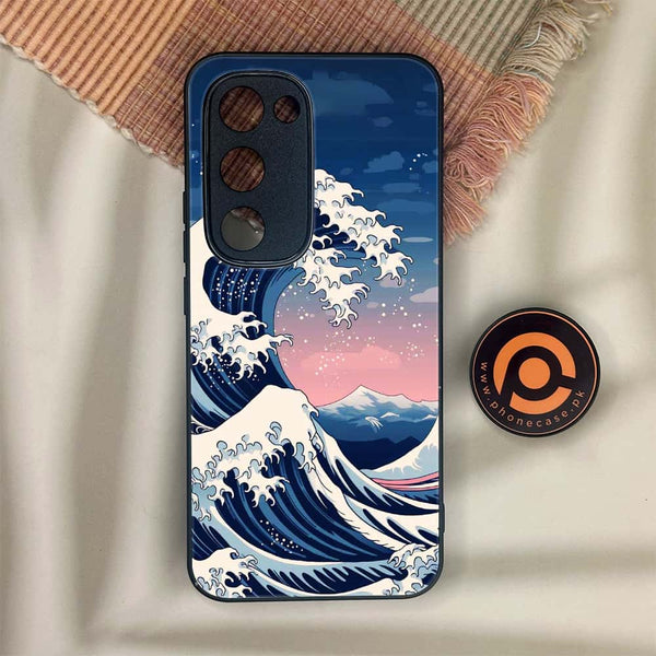 Tecno Spark 40 Pro Plus - Ocean Wave Art - Premium Metal Printed soft Bumper shock Proof Case
