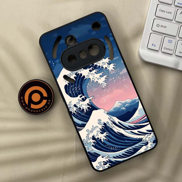 Nothing Phone 3a - Ocean Wave Art - Premium Metal Printed soft Bumper shock Proof Case