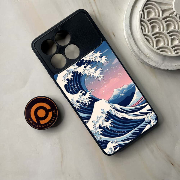 Xiaomi Poco F6 Pro - Ocean Wave Art - Premium Metal Printed soft Bumper shock Proof Case