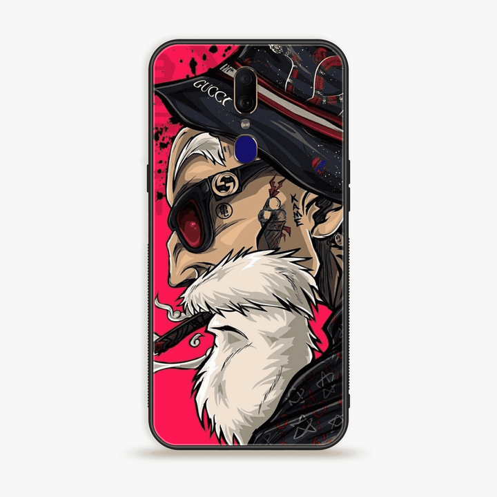 Oppo F11  - Master Roshi - Premium Printed Glass soft Bumper shock Proof Case  CS-33067