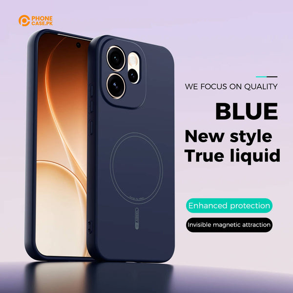 Oppo Reno 15F 5G - Luxury Liquid Silicone NeoShell Magnetic Case Soft Touch Anti-Scratch Cover