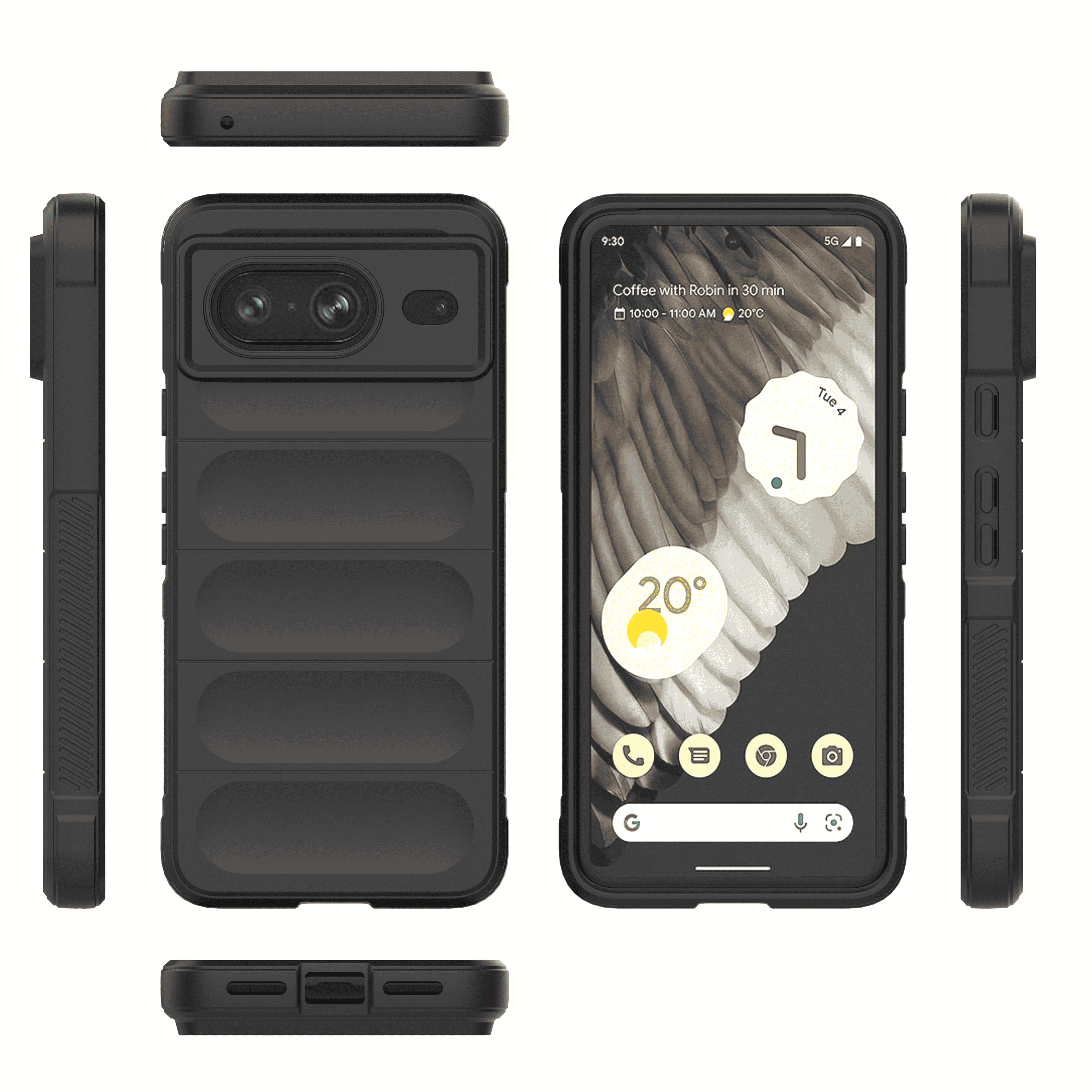 Google Pixel 8 - Grip Max Armor ShockProof Case with Camera Protection