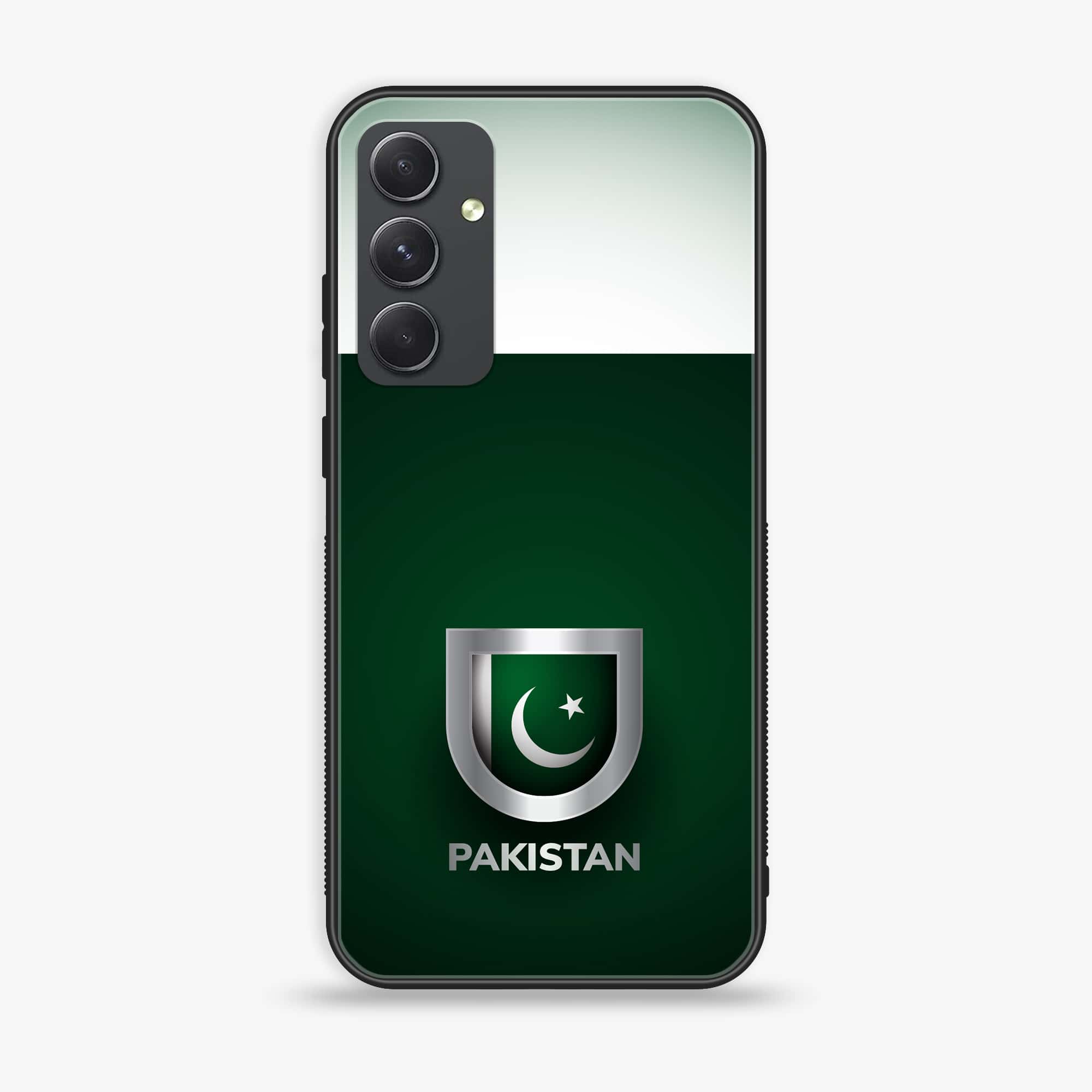 Samsung Galaxy A54 - Pakistani Flag Series - Premium Printed Glass soft Bumper shock Proof Case
