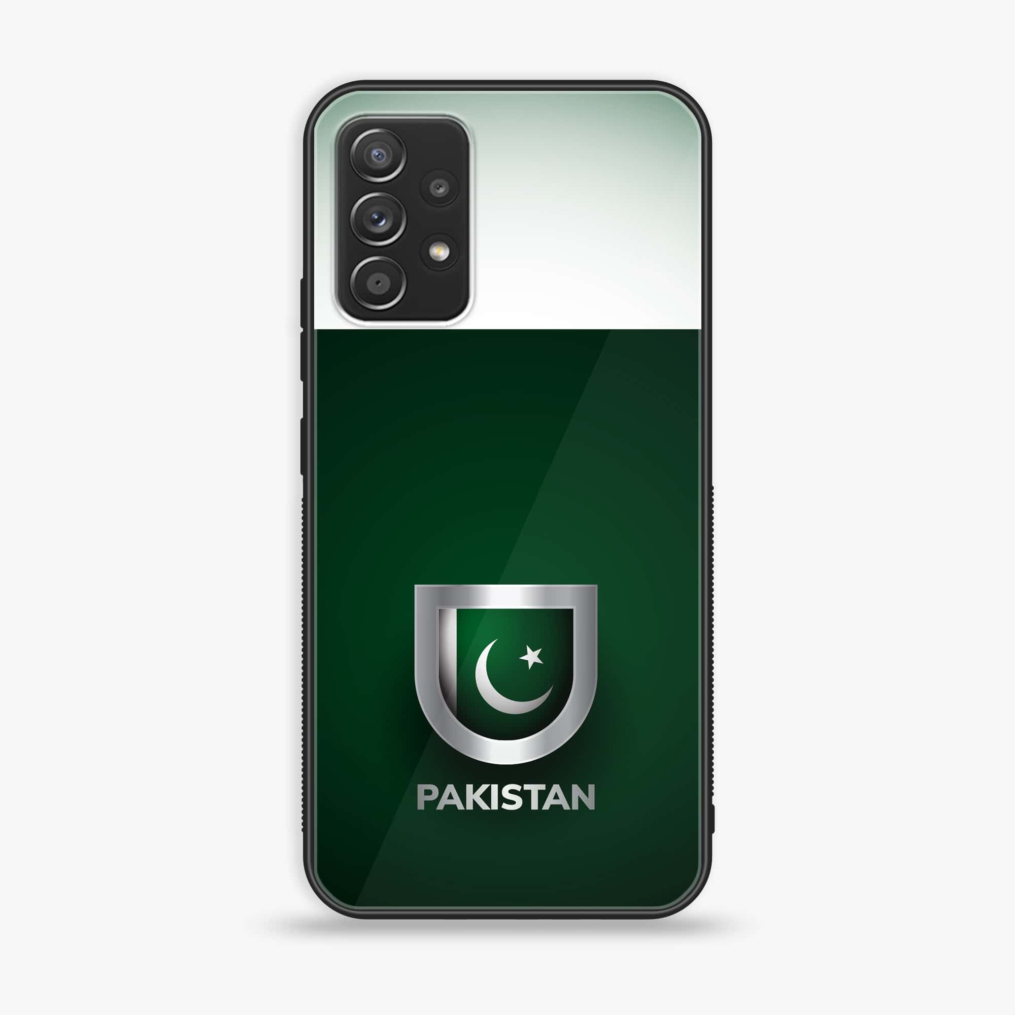 Samsung Galaxy A52s 5G - Pakistani Flag Series - Premium Printed Glass soft Bumper shock Proof Case