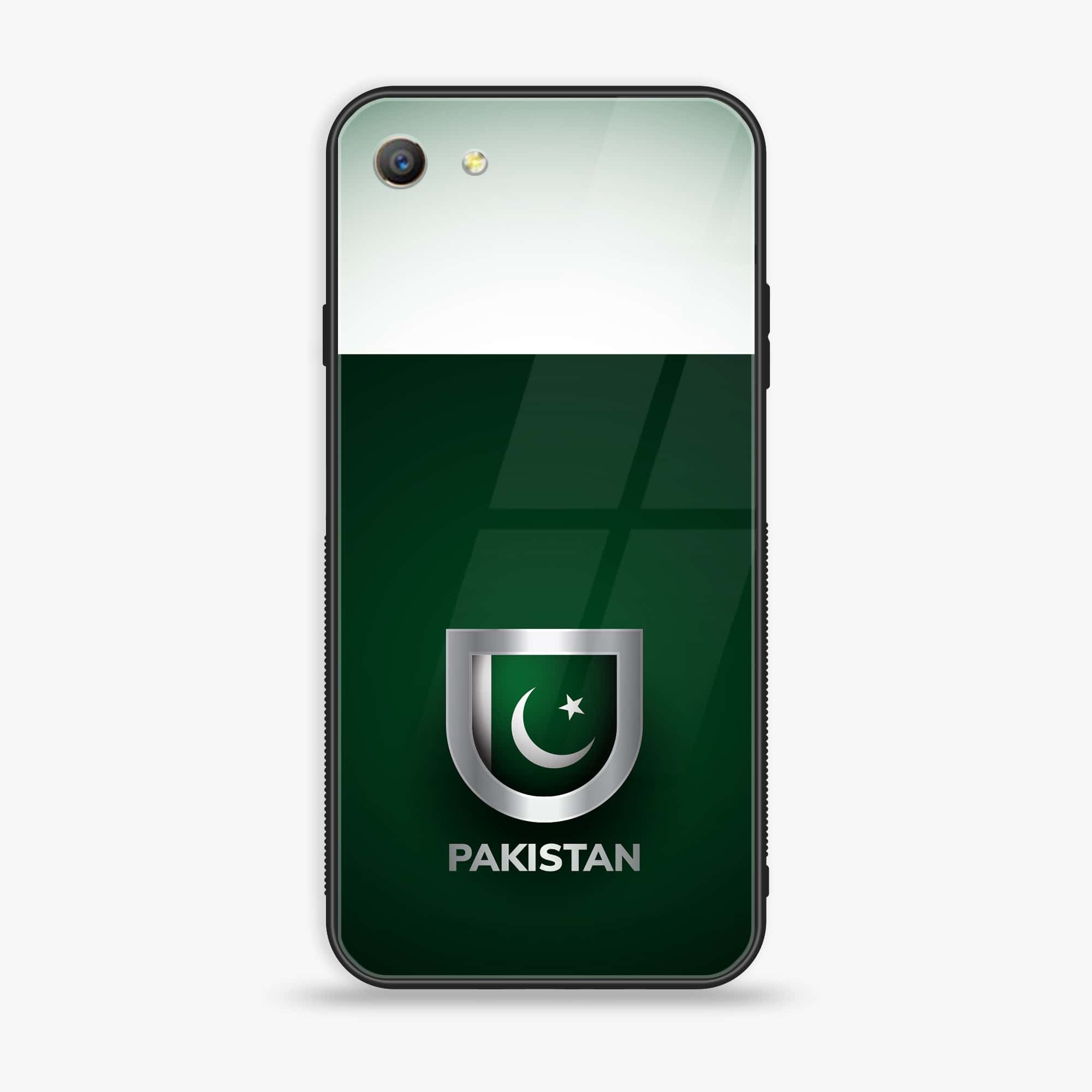 Oppo A57 Pakistani Flag Series Premium Printed Glass soft Bumper shock Proof Case