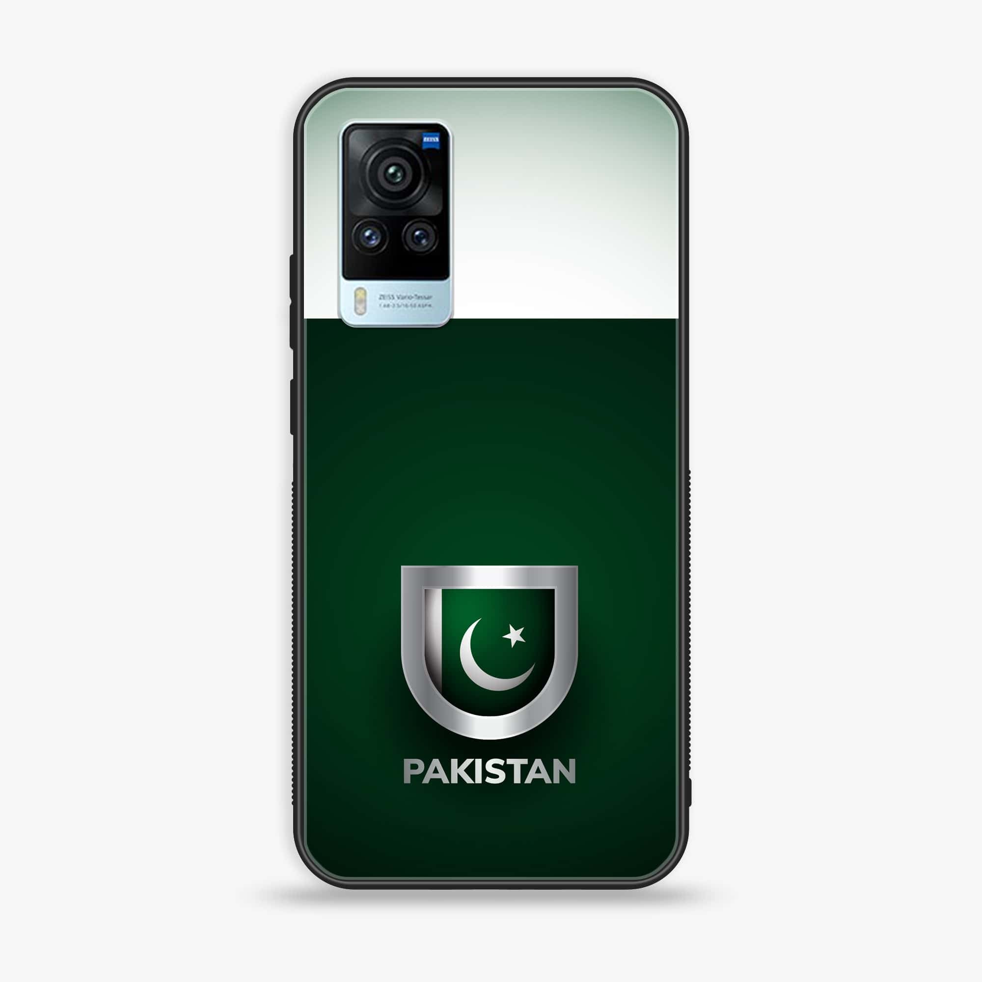 Vivo X60 Pro - Pakistani Flag Series - Premium Printed Glass soft Bumper shock Proof Case