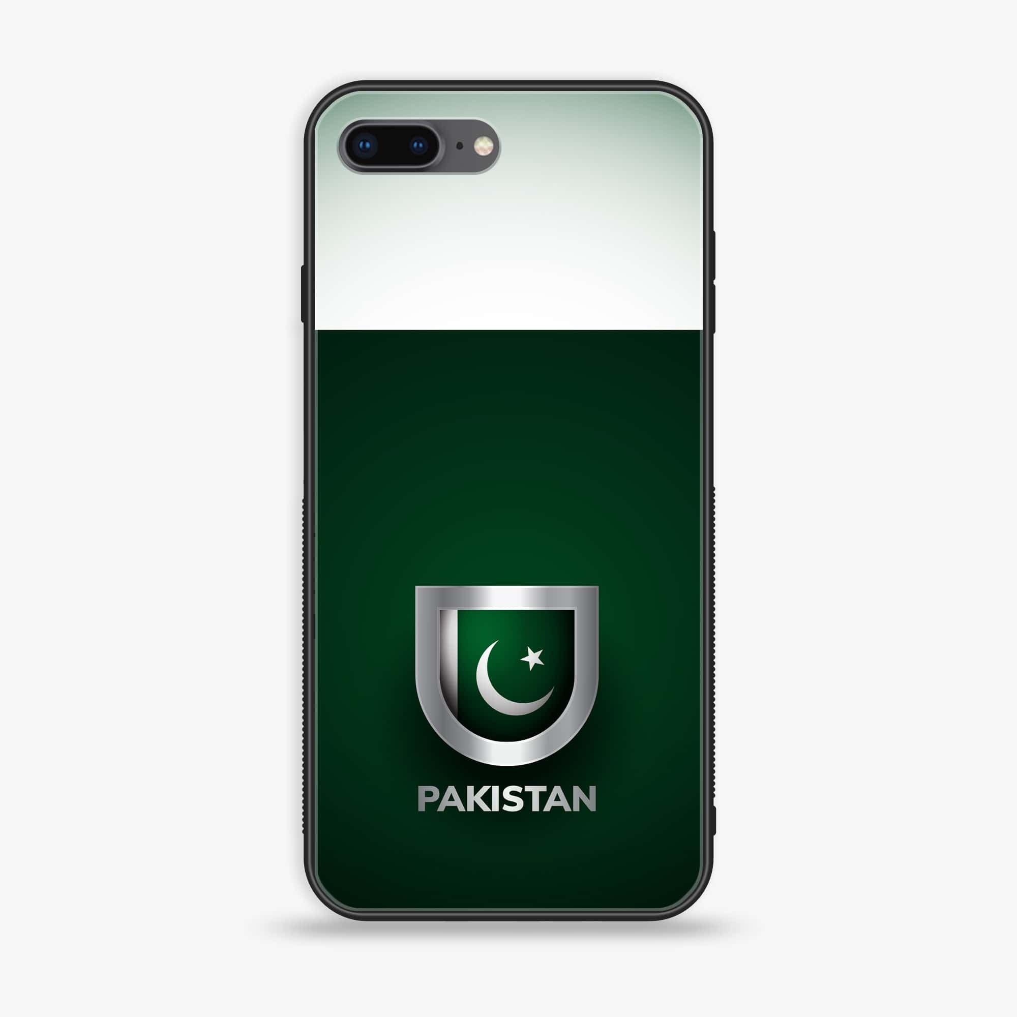 iPhone 7Plus - Pakistani Flag Series - Premium Printed Glass soft Bumper shock Proof Case