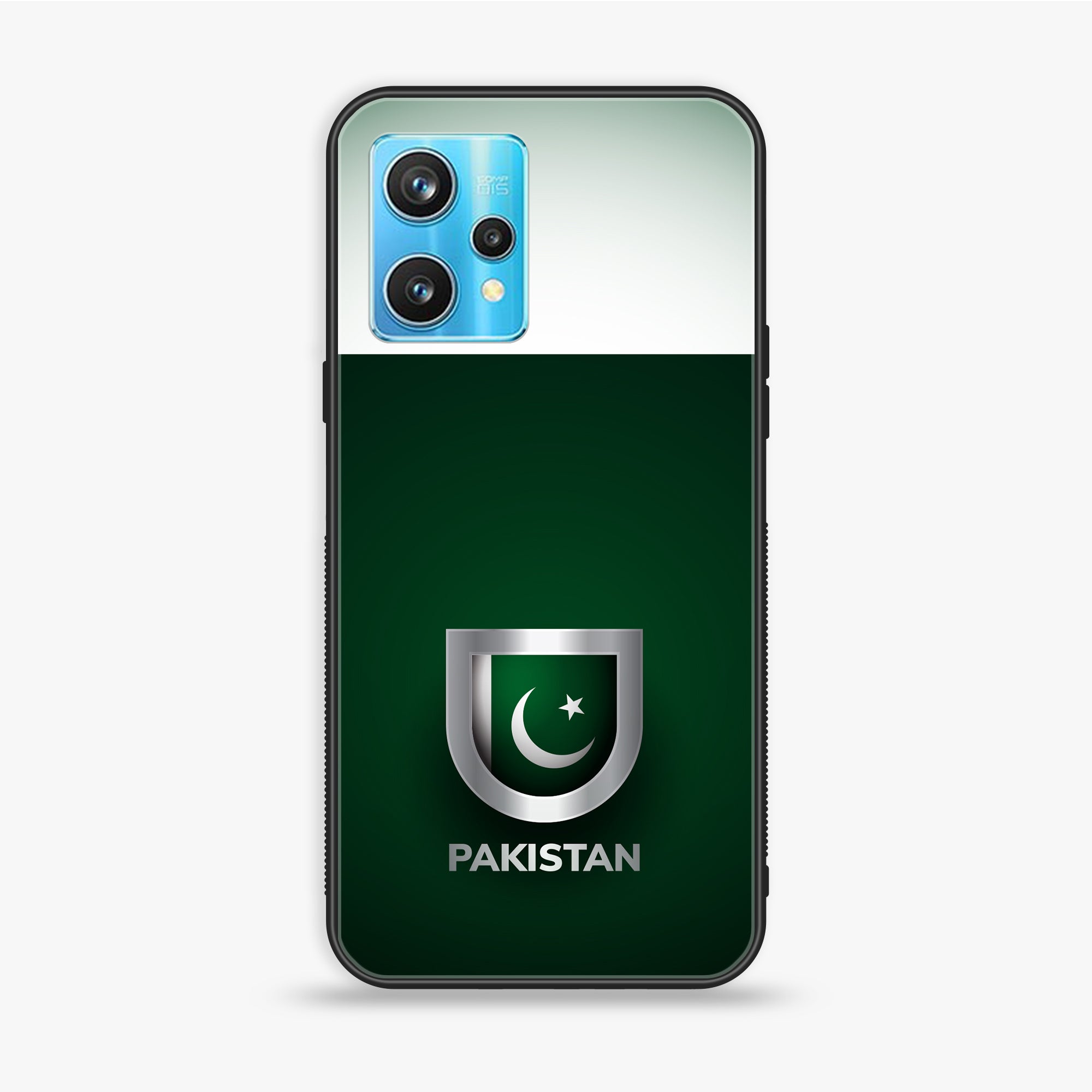Realme 9 Pro Plus - Pakistani Flag Series - Premium Printed Glass soft Bumper shock Proof Case