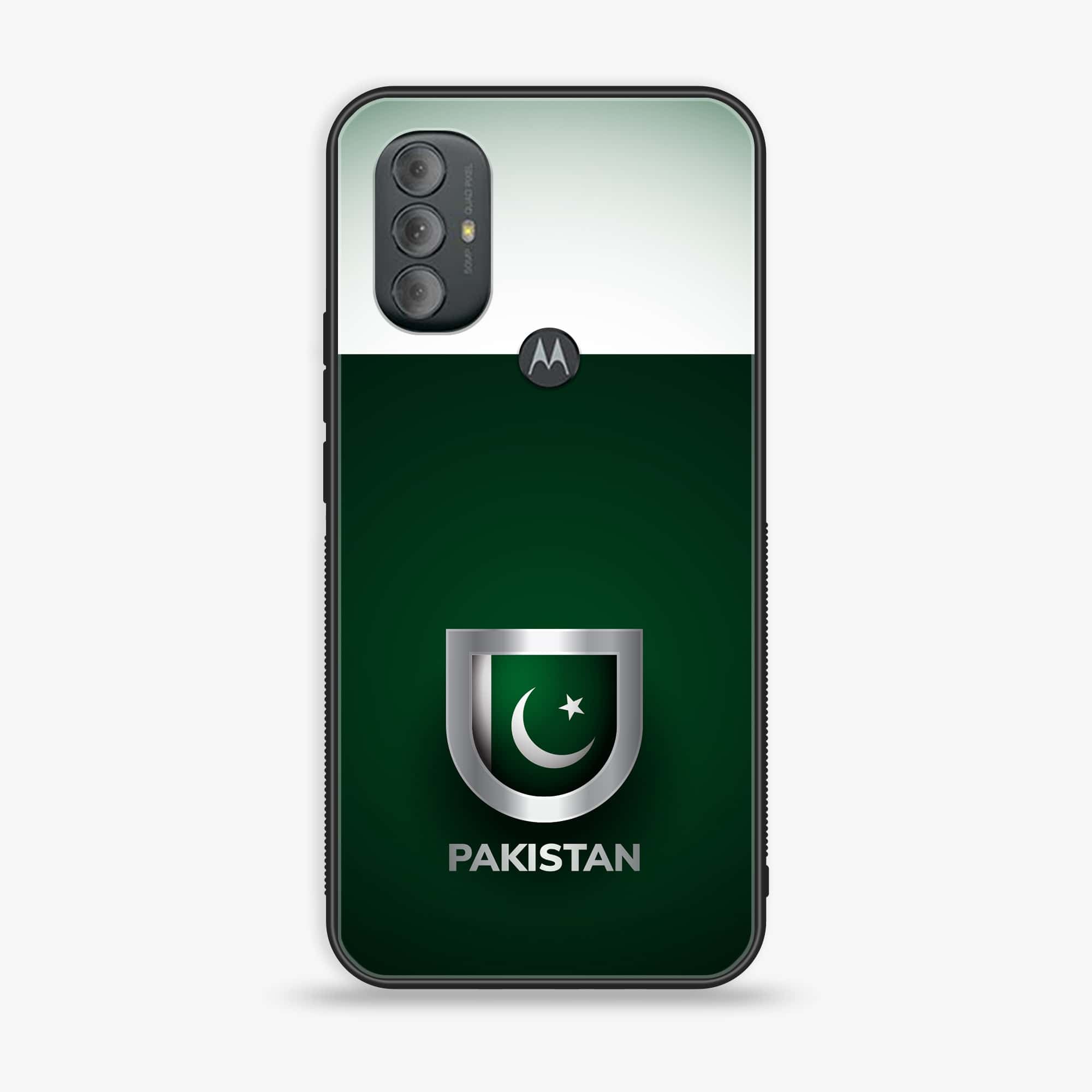 Motorola Moto G Power - Pakistani Flag Series - Premium Printed Glass soft Bumper shock Proof Case