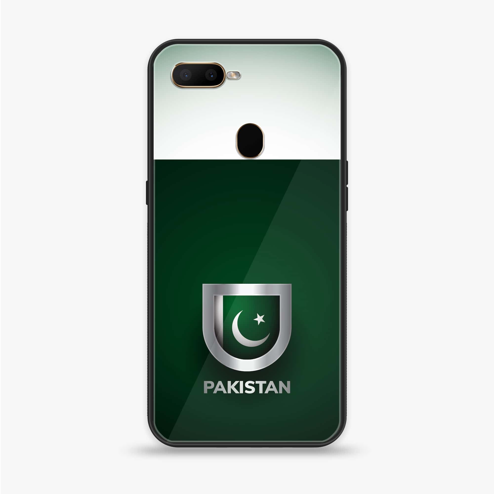OPPO F9 Pro - Pakistani Flag Series - Premium Printed Glass soft Bumper shock Proof Case