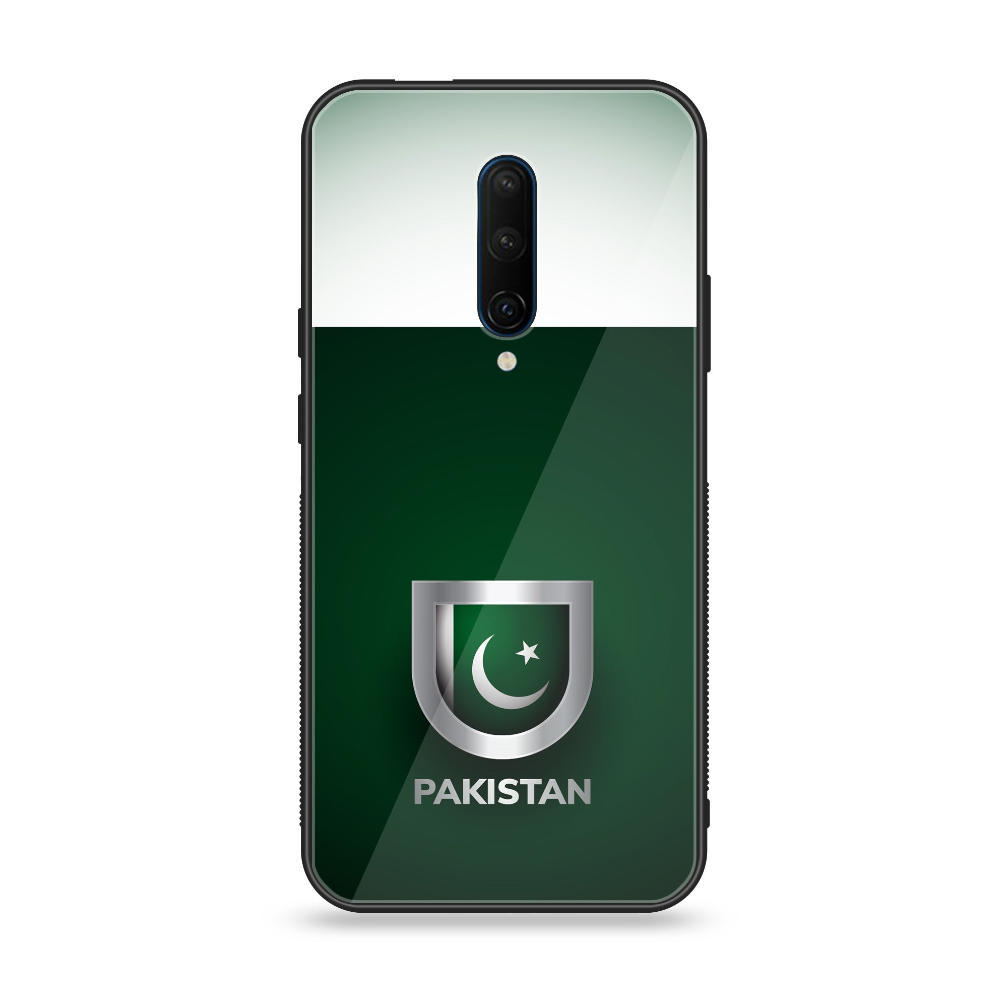OnePlus 7 Pro - Pakistani Flag Series - Premium Printed Glass soft Bumper shock Proof Case