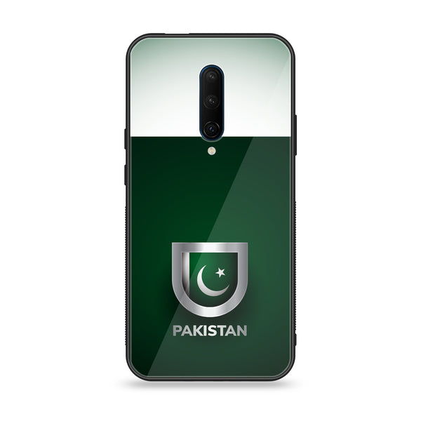 OnePlus 7 Pro - Pakistani Flag Design 4- Premium Printed Glass soft Bumper shock Proof Case CS-10783