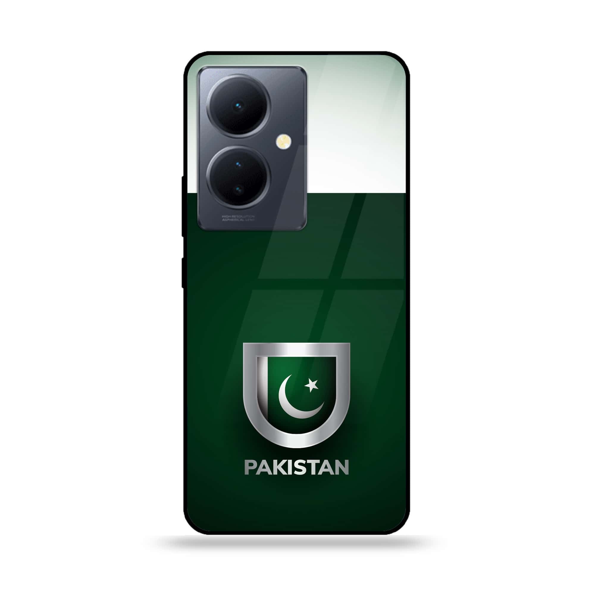 Vivo Y78 Plus 5G - Pakistani Flag Series - Premium Printed Glass soft Bumper shock Proof Case