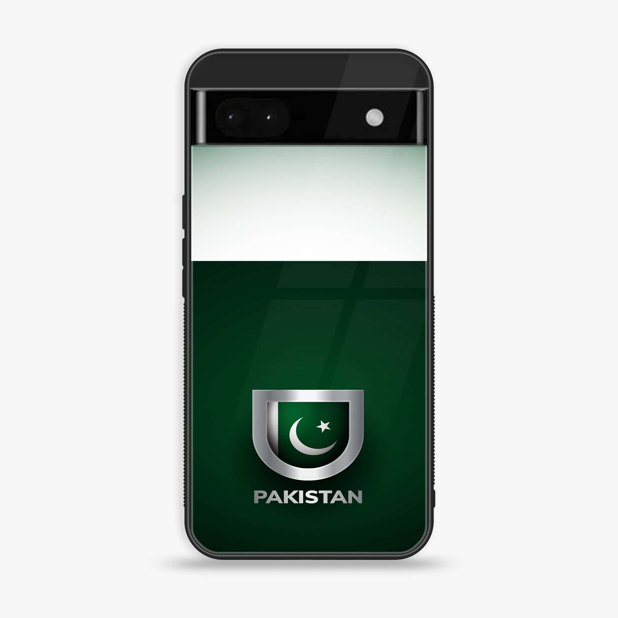 Google Pixel 6A - Pakistani Flag Series - Premium Printed Glass soft Bumper shock Proof Case