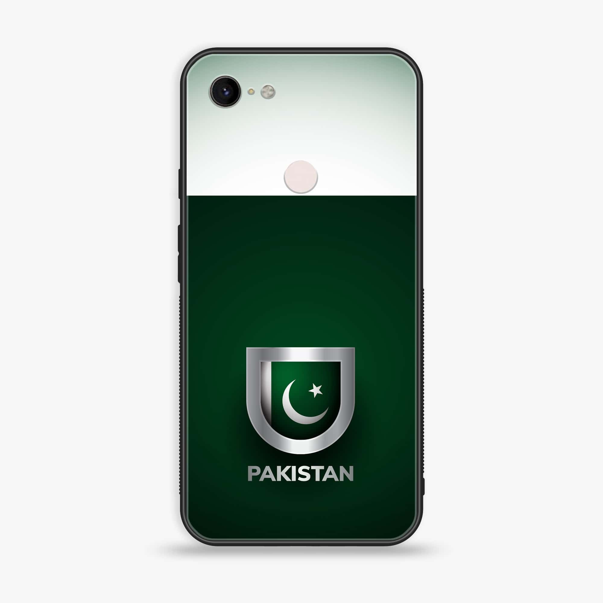 Google Pixel 3 XL - Pakistani Flag Series - Premium Printed Glass soft Bumper shock Proof Case
