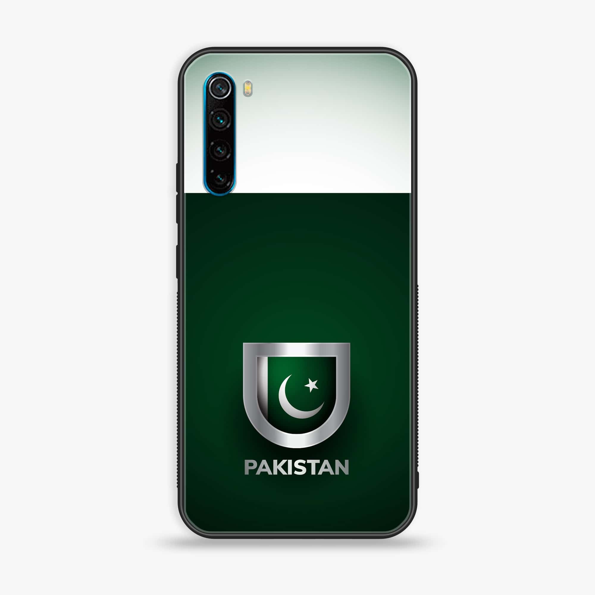 Redmi Note 8 - Pakistani Flag Series - Premium Printed Glass soft Bumper shock Proof Case