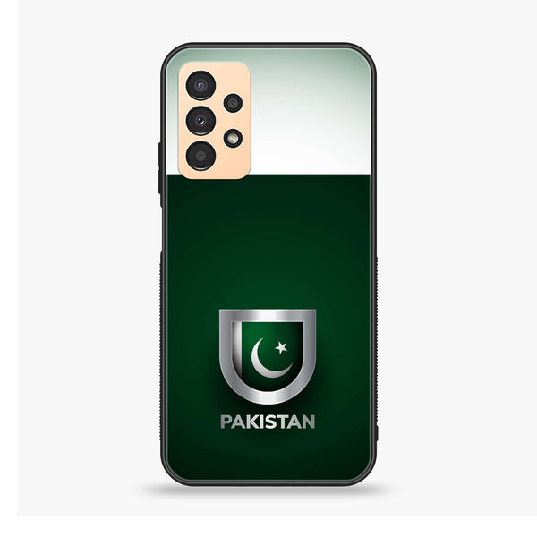 Samsung Galaxy A13 - Pakistani Flag Design 4 - Premium Printed Glass soft Bumper shock Proof Case CS-16726