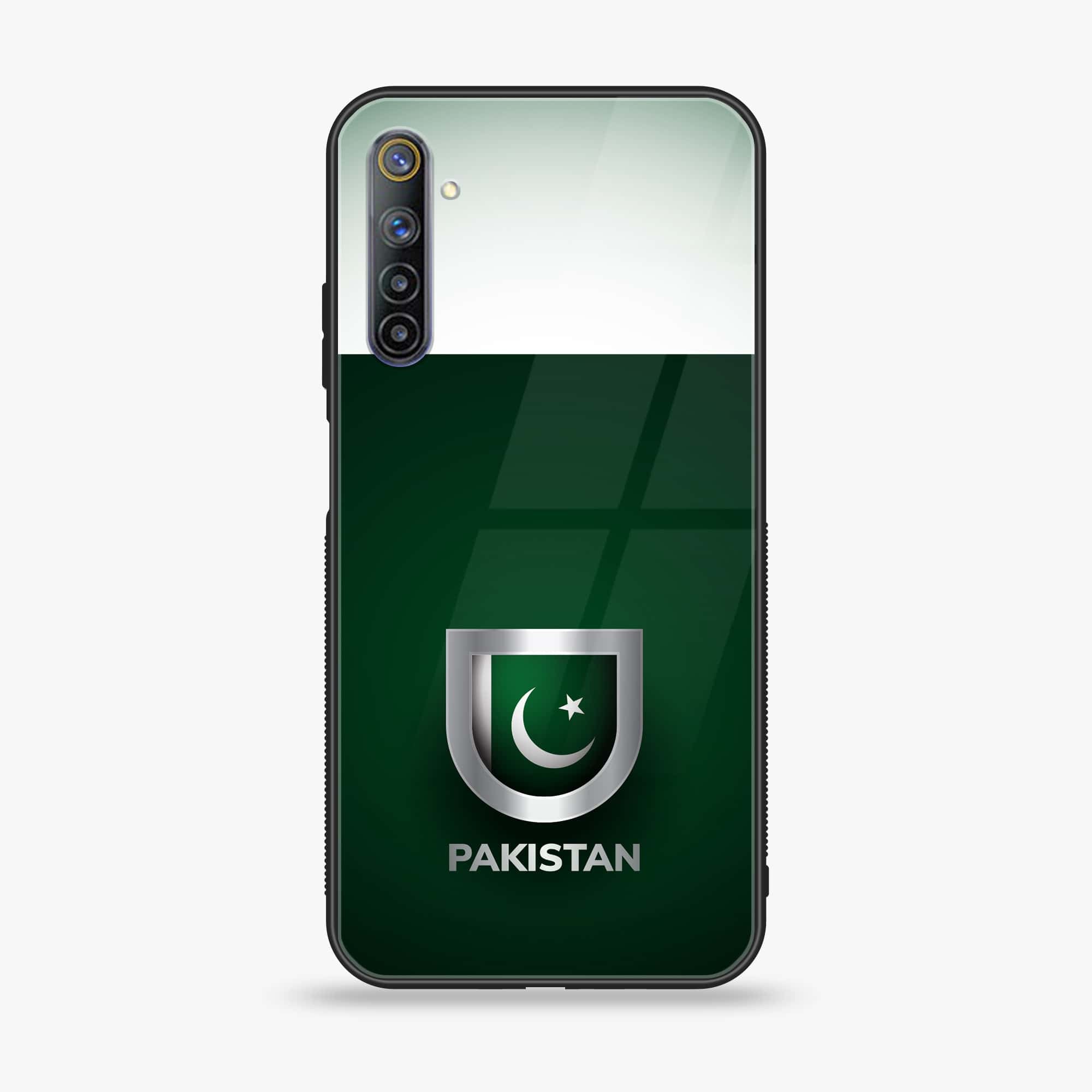 Realme 6 Pro Pakistani Flag Series Premium Printed Glass soft Bumper shock Proof Case