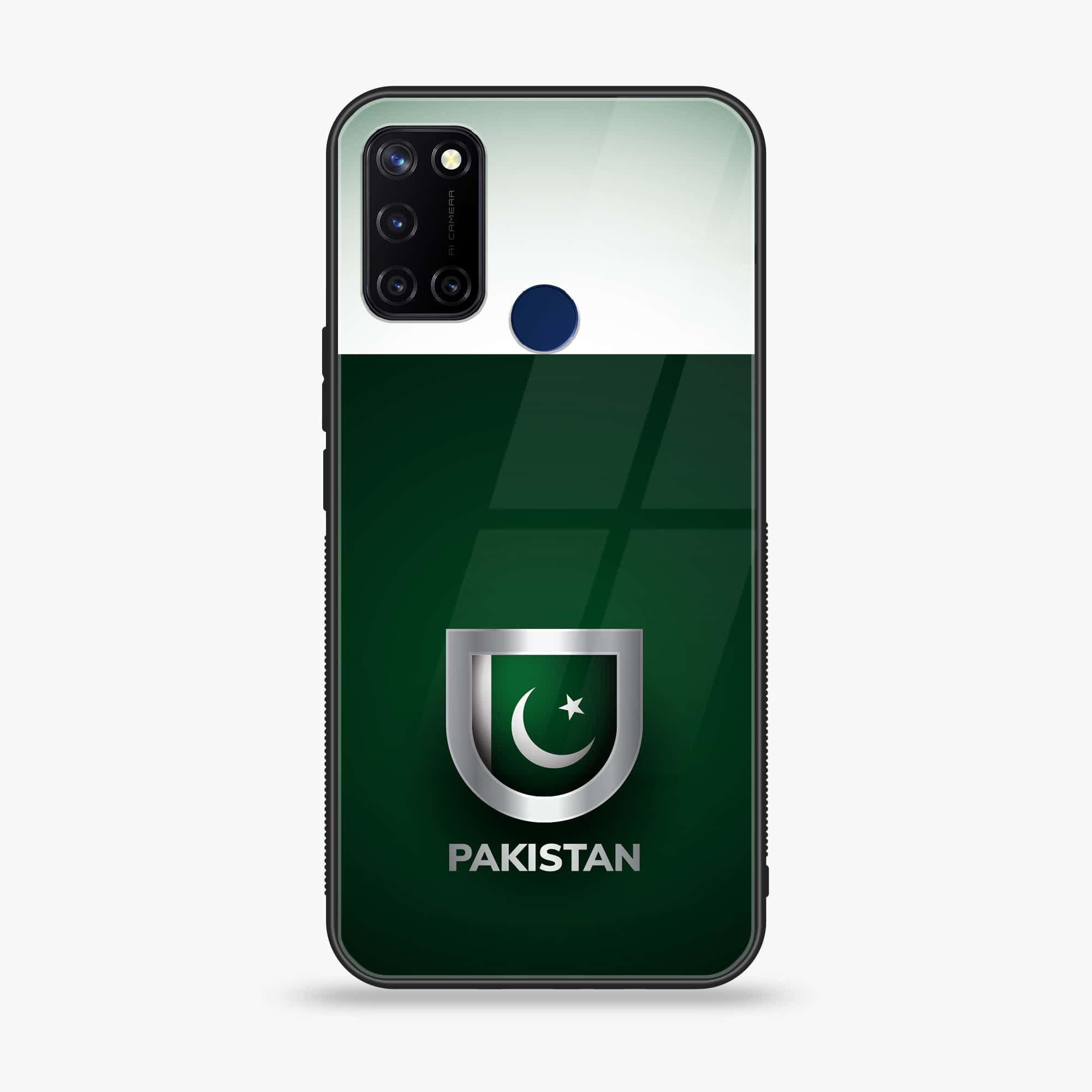 Realme C17 - Pakistani Flag Series - Premium Printed Glass soft Bumper shock Proof Case
