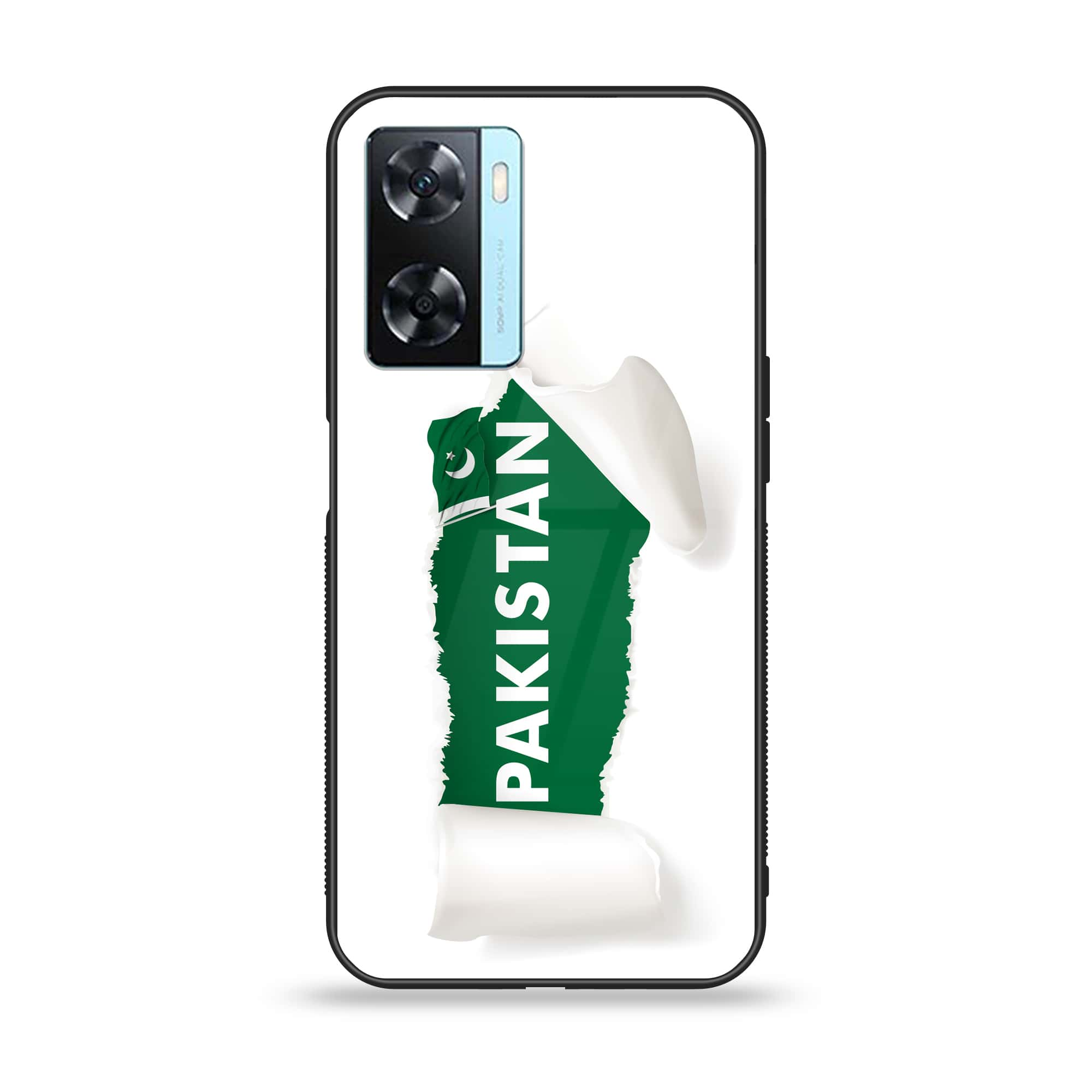 OnePlus Nord N20 SE - Pakistani Flag Series - Premium Printed Glass soft Bumper shock Proof Case