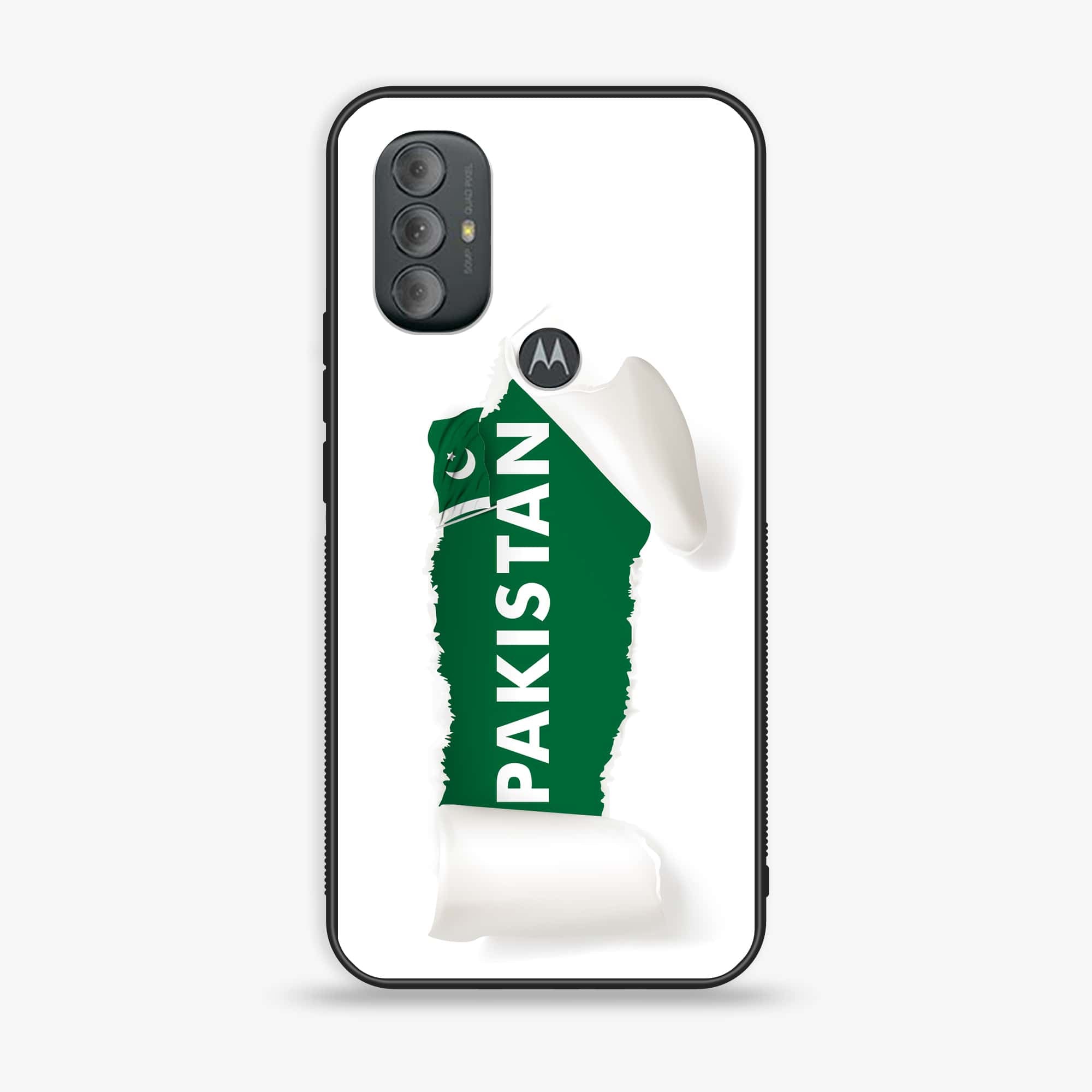 Motorola Moto G Power - Pakistani Flag Series - Premium Printed Glass soft Bumper shock Proof Case