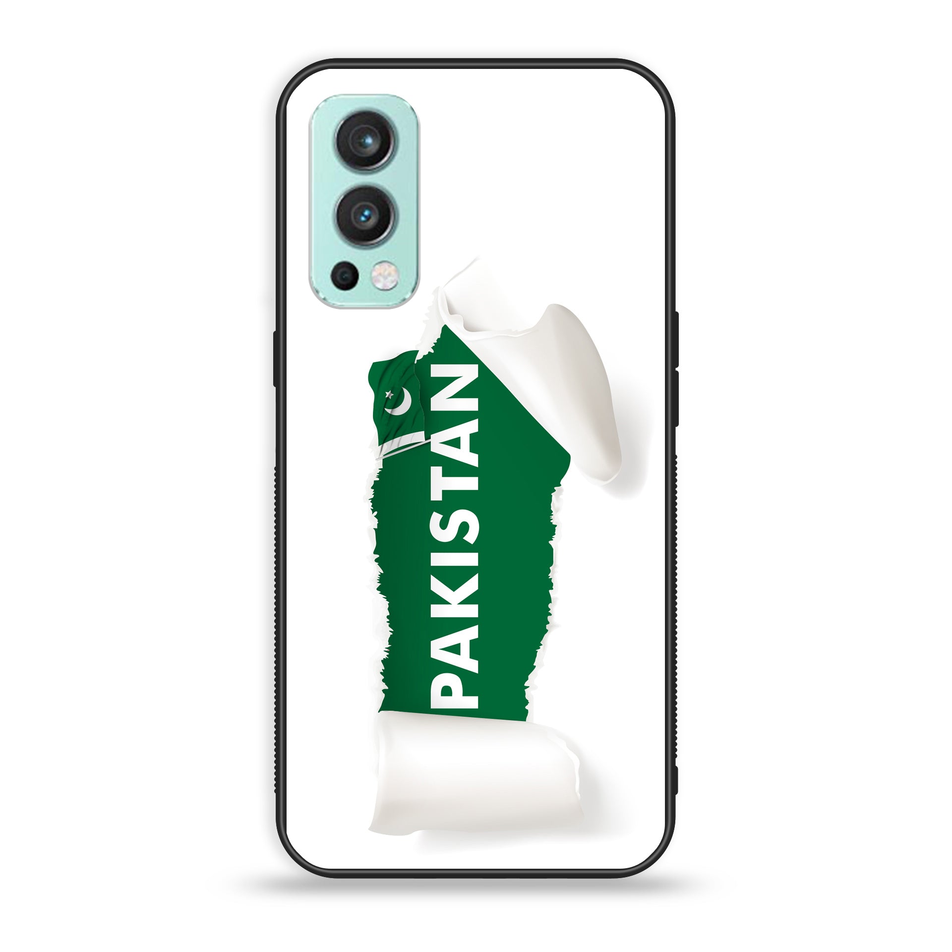 OnePlus Nord 2 5G - Pakistani Flag Series - Premium Printed Glass soft Bumper shock Proof Case