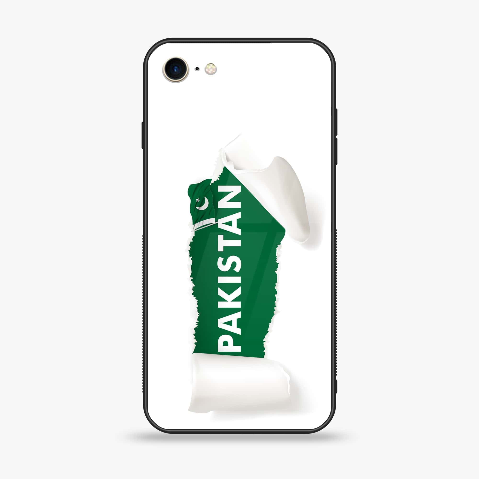 iPhone SE 2022 - Pakistani Flag Series - Premium Printed Glass soft Bumper shock Proof Case