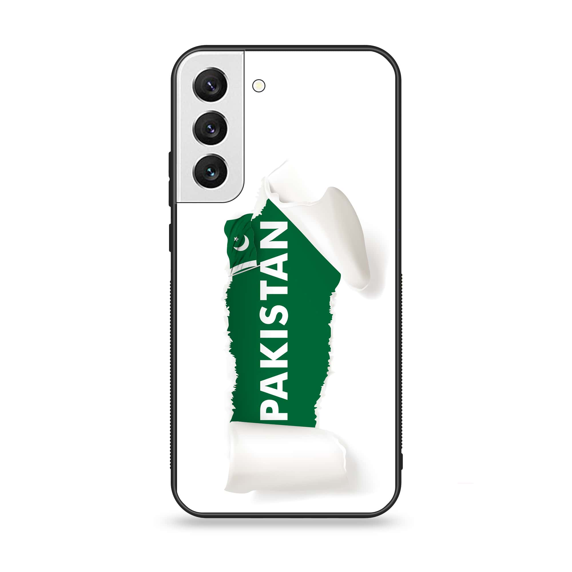 Samsung Galaxy S21 FE - Pakistani Flag Series - Premium Printed Glass soft Bumper shock Proof Case