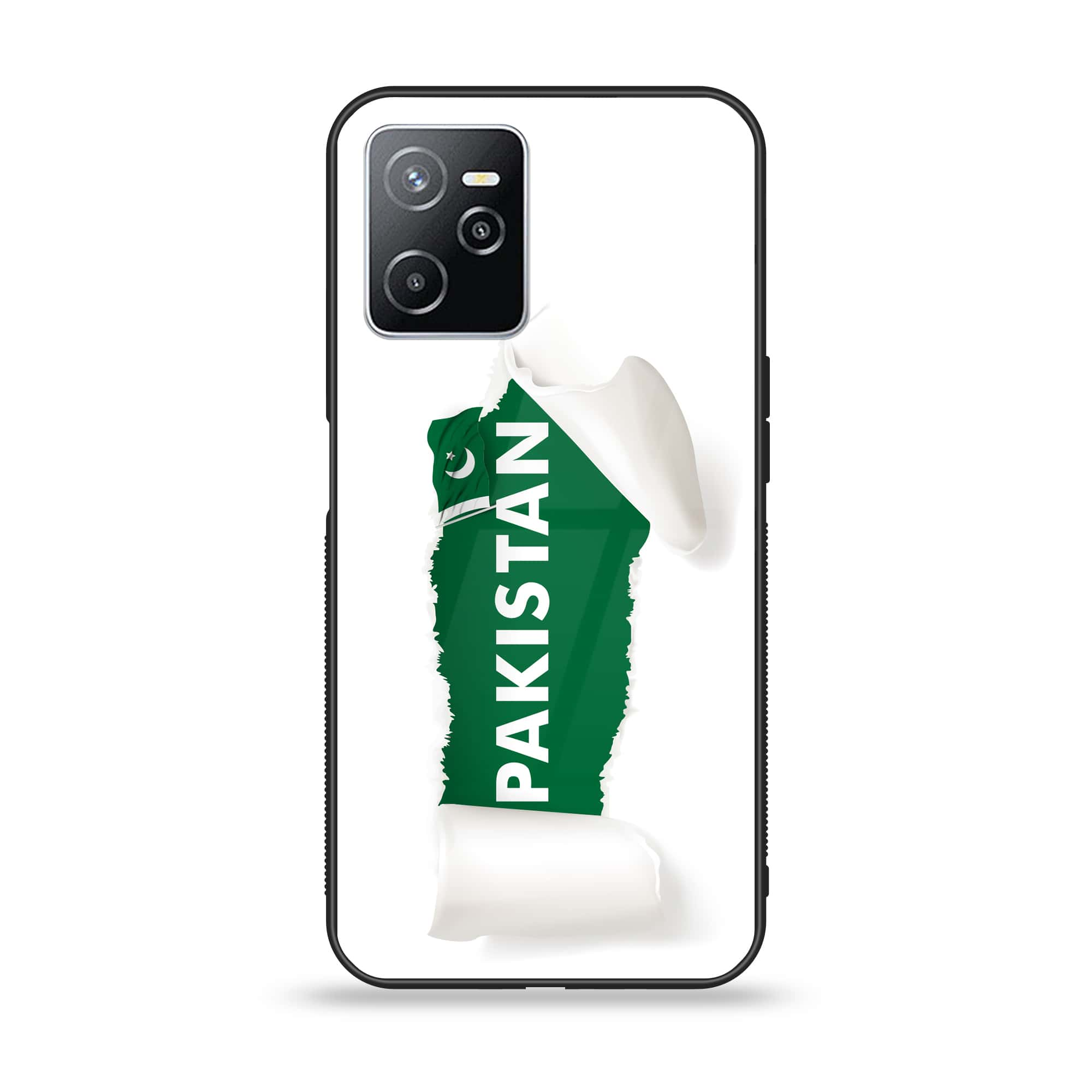 Realme Narzo 50A Prime - Pakistani Flag Series - Premium Printed Glass soft Bumper shock Proof Case