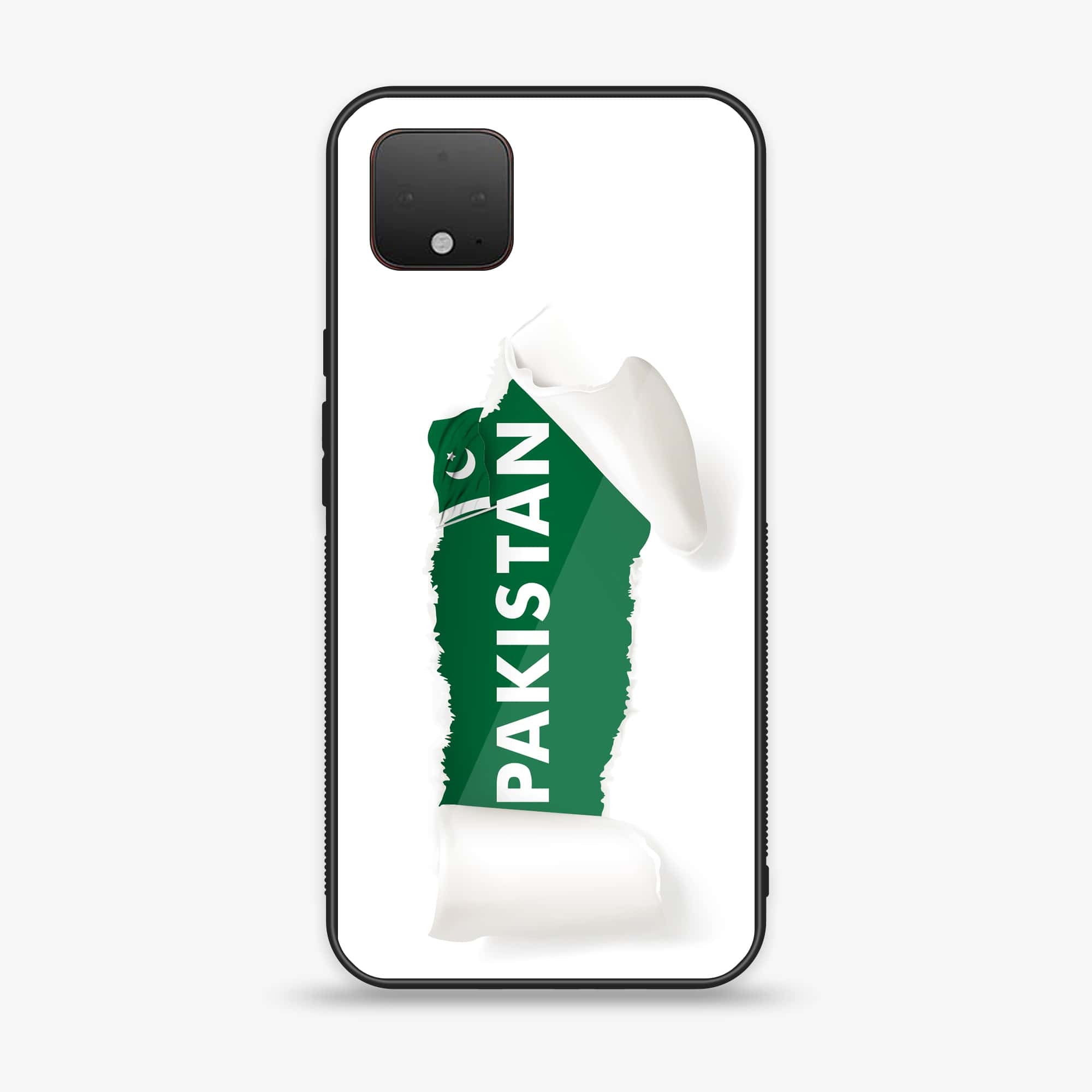 Google Pixel 4 - Pakistani Flag Series - Premium Printed Glass soft Bumper shock Proof Case
