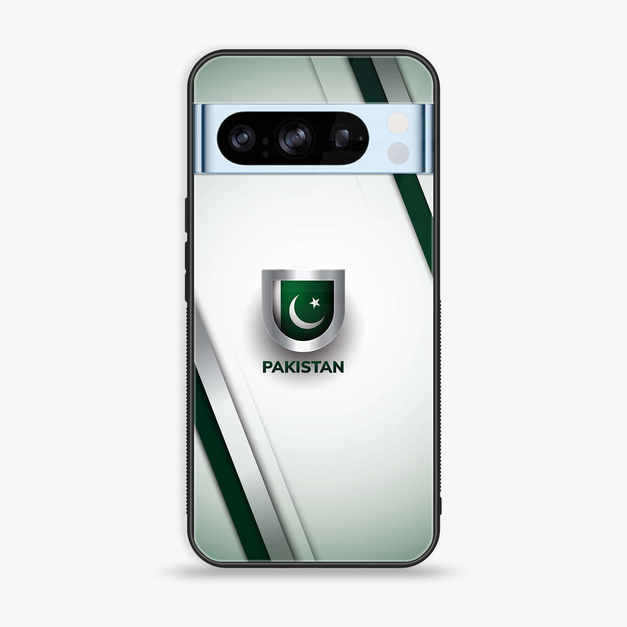 Google Pixel 8 Pro - Pakistani Flag Series - Premium Printed Glass soft Bumper shock Proof Case