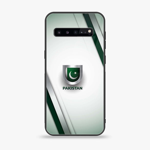 Samsung Galaxy S10 5G - Pakistani Flag Design 2 - Premium Printed Glass soft Bumper shock Proof Case CS-18233