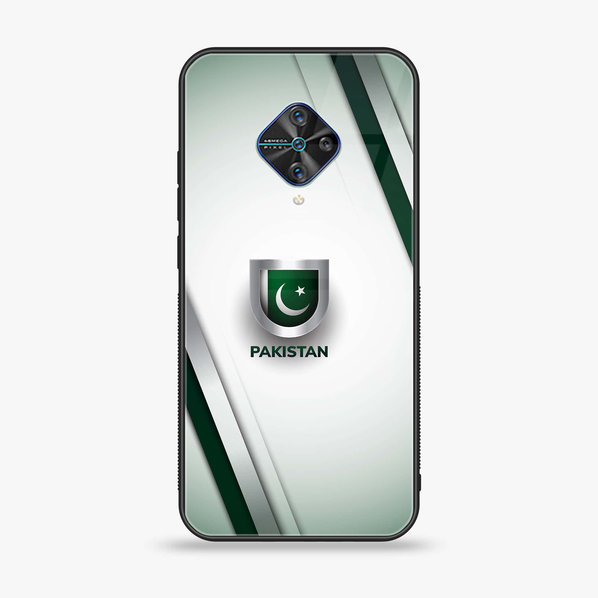 Vivo Y51 - Pakistani Flag Series - Premium Printed Glass soft Bumper shock Proof Case