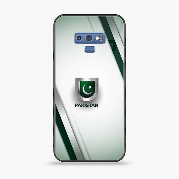 Samsung Galaxy Note 9 - Pakistani Flag Series Design 2- Premium Printed Glass soft Bumper shock Proof Case CS-24882