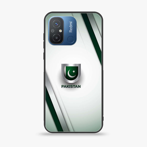 Xiaomi Redmi 12C - Pakistani Flag Design 2 - Premium Printed Glass soft Bumper shock Proof Case CS-10058