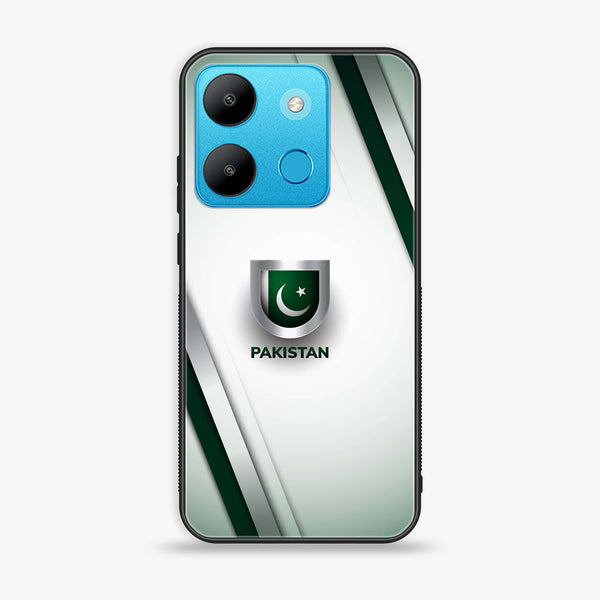 Infinix Smart 7 - Pakistani Flag Design 2 - Premium Printed Glass soft Bumper shock Proof Case CS-8819