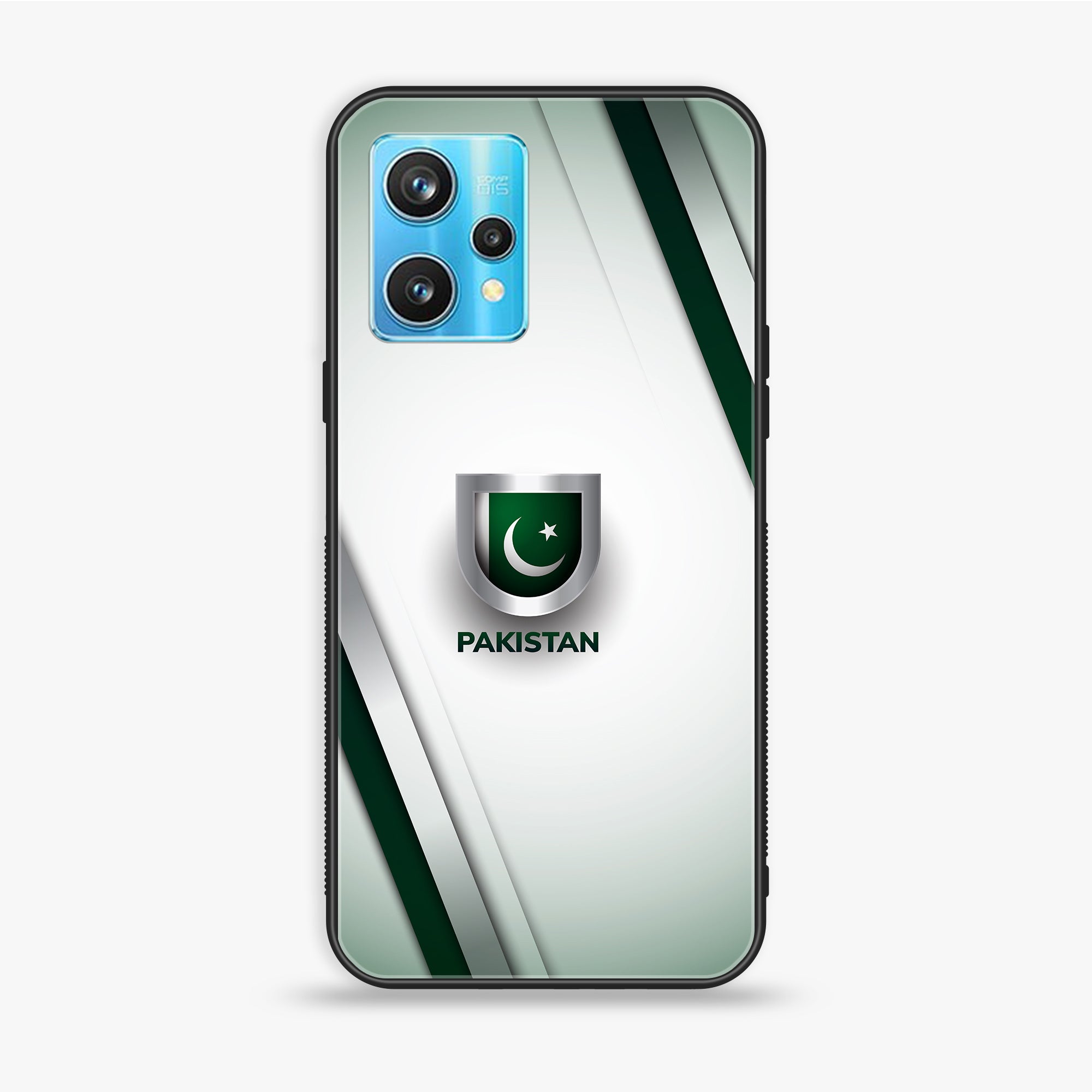 Realme 9 Pro Plus - Pakistani Flag Series - Premium Printed Glass soft Bumper shock Proof Case