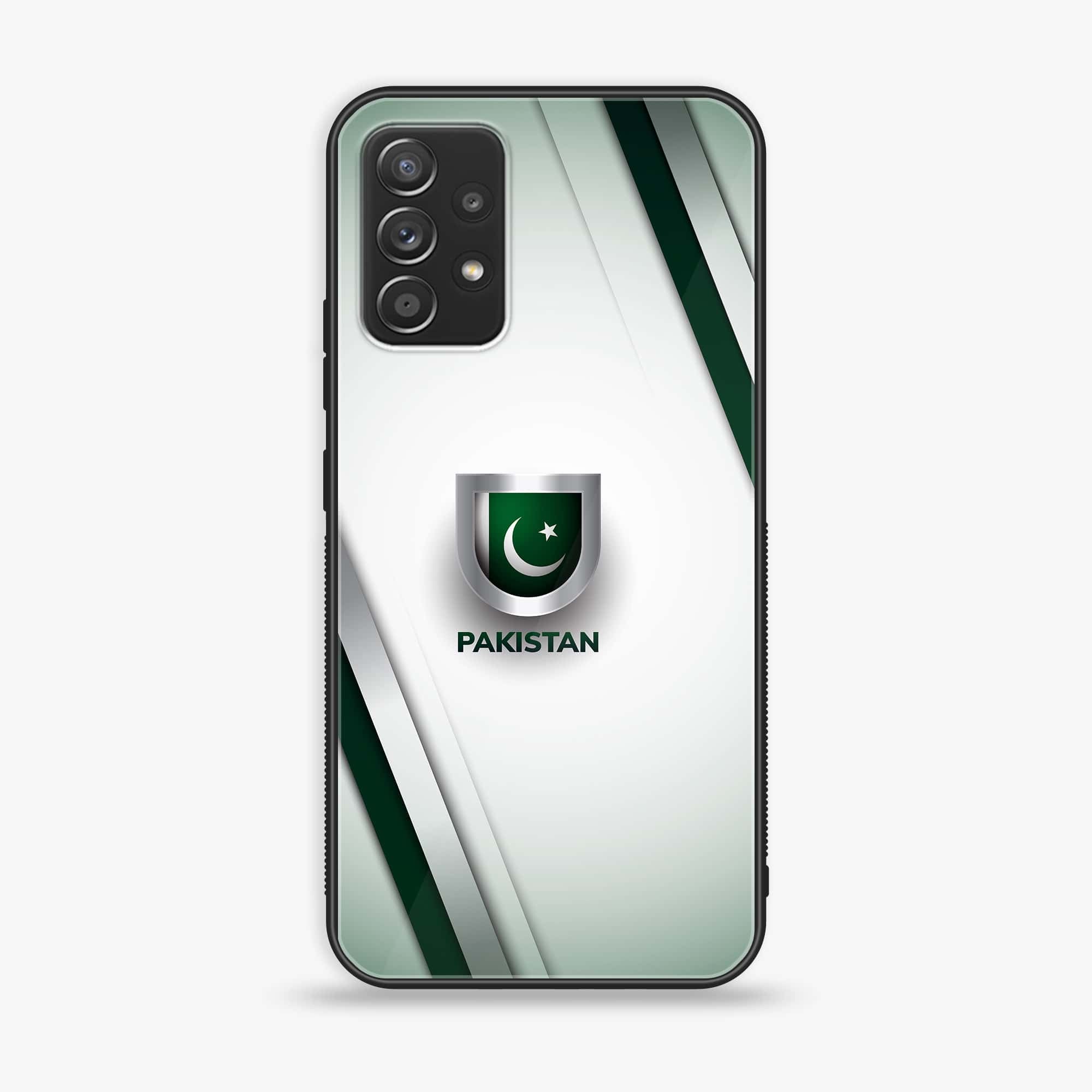 Samsung Galaxy A53 - Pakistani Flag Series - Premium Printed Glass soft Bumper shock Proof Case